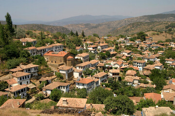 Fototapeta na wymiar Sirince Village at Selcuk District, Izmir in Turkey. Sirince is a village of 600 inhabitants in Izmir Province, Turkey, located about 8 kilometres east of the town Selcuk District.