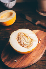 Halved Yellow Melon
