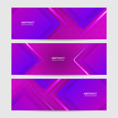 Fototapeta premium Light Purple Abstract Geometric Wide Banner Design Background