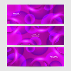 Lens Shadow Purple Abstract Geometric Wide Banner Design Background