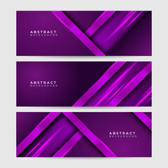 Block light Purple Abstract Geometric Wide Banner Design Background