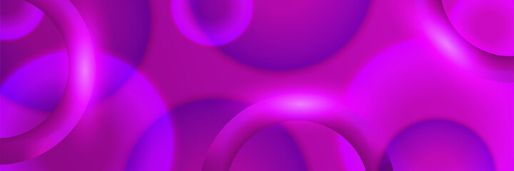 Lens Shadow Purple Abstract Geometric Wide Banner Design Background