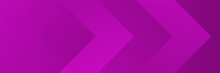 Arrow Tech Purple Abstract Geometric Wide Banner Design Background