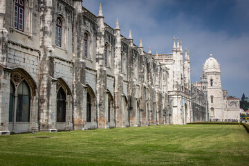 Fototapeta premium Jeronimos Monastery and archeological museum at Belem in Lisbon, Portugal 