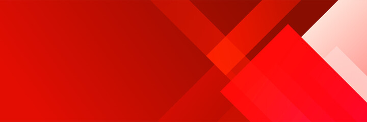 Modern red abstract banner background