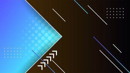 Square Colorful Abstract Memphis Geometric Design Background