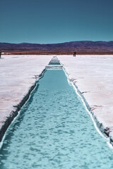 Fototapeta na wymiar water pools in the desert