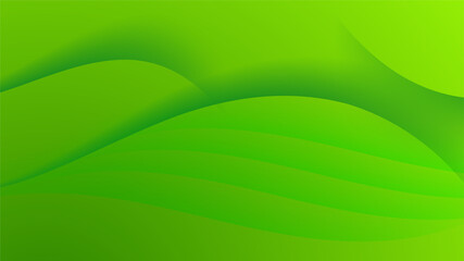 Gradient Wavy Green Transparant Colorful Abstract Geometric Design Background