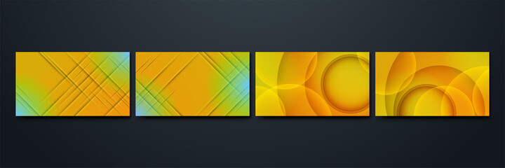 Shiny transparant line lens yellow Colorful Abstract Geometric Design Background