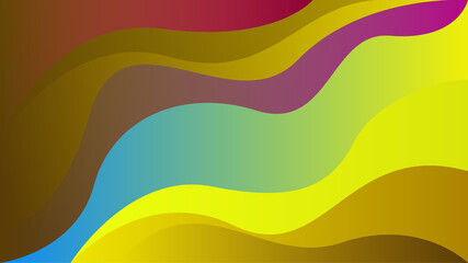 Random Wavy bloob Colorful Abstract Geometric Design Background