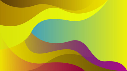 Random Wavy bloob Colorful Abstract Geometric Design Background