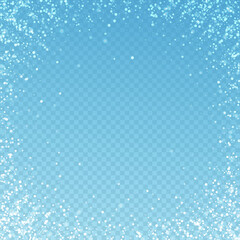 Magic stars Christmas background. Subtle flying sn