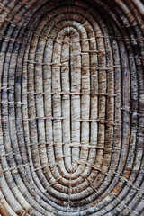 Background texture of artisan basket close up