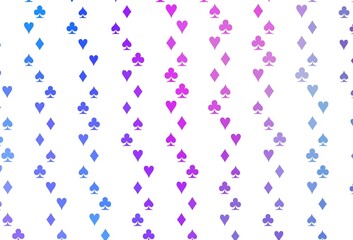 Light Pink, Blue vector layout with elements of cards.