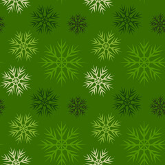 A seamless pattern on a square background is snowflakes. Design element