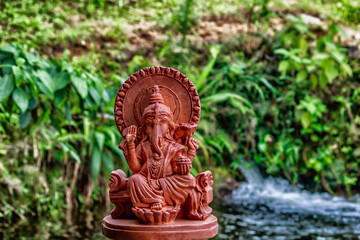 ganesha statue in the garden