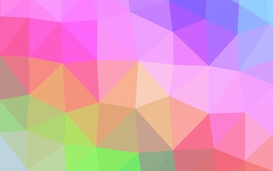 Light Multicolor, Rainbow vector abstract polygonal layout.