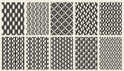 vector lace pattern with geometry shape. Jacquard Mesh Lace Fabric. - obrazy, fototapety, plakaty