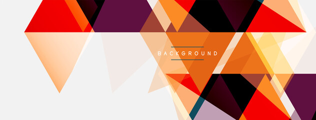 Mosaic triangles geometric background. Techno or business concept, pattern for wallpaper, banner, background, landing page