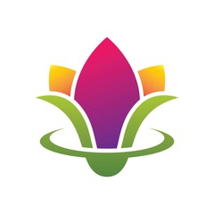Flower vector logo