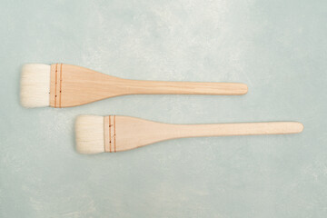 Fototapeta na wymiar Two wooden brushes