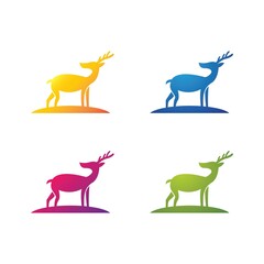 Deer icon set