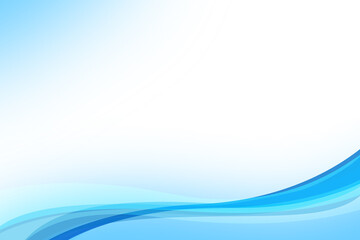 abstract blue wave curve background template