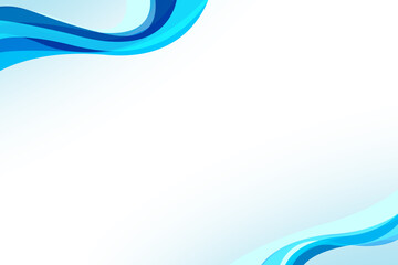 abstract blue wavy background template
