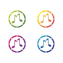 Music icon set