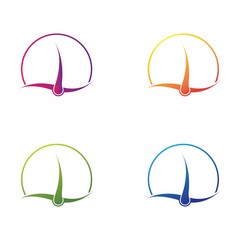 Hair icon set