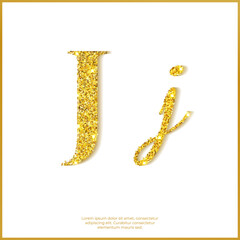 골드 글리터 폰트