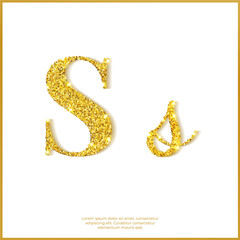 골드 글리터 폰트