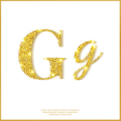 골드 글리터 폰트