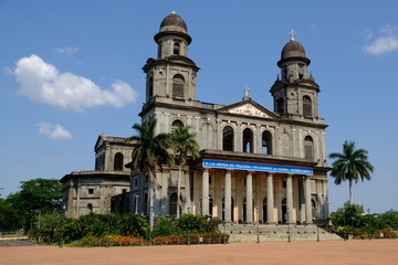 Fototapeta na wymiar Nicaragua Managua - Santiago of Managua Cathedral - Catedral de Santiago Apostol