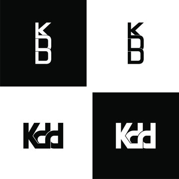 kdd letter initial monogram logo design set