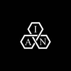 IAN Letter Initial Logo Design Template Vector Illustration