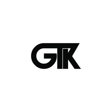 gtk letter initial monogram logo design