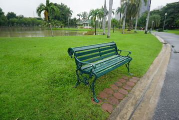 Fototapeta premium bench in the park