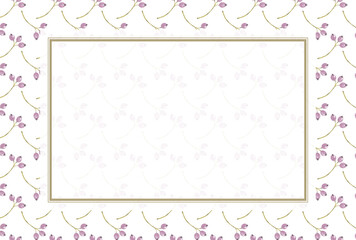 植物　ボタニカル　背景　フレーム