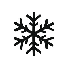 Snowflake hand drawn doodle icon clipart