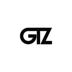 Obraz premium gtz letter initial monogram logo design