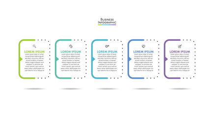 Business data visualization. timeline infographic icons designed for abstract background template milestone element modern diagram process technology digital marketing data presentation chart Vector