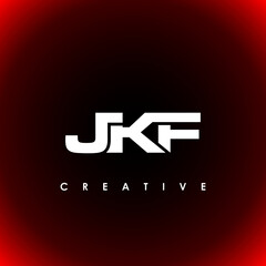 JKF Letter Initial Logo Design Template Vector Illustration