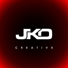 JKO Letter Initial Logo Design Template Vector Illustration