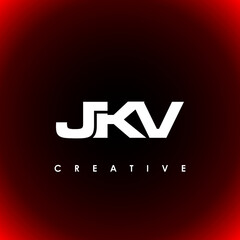 JKV Letter Initial Logo Design Template Vector Illustration