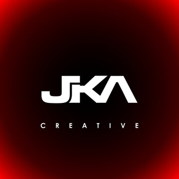 JKA Letter Initial Logo Design Template Vector Illustration