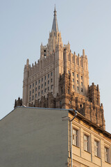 skyscraper with a dome on top