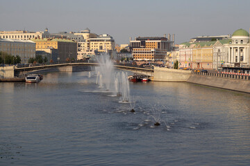 river streets in the city center