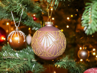 Glittering Christmas tree decoration