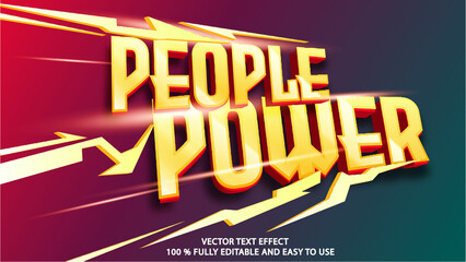 PEOPLE POWER VECTOR TEXT EFFECT